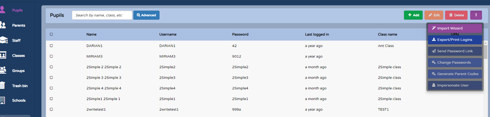 Parent Portal Parent Codes